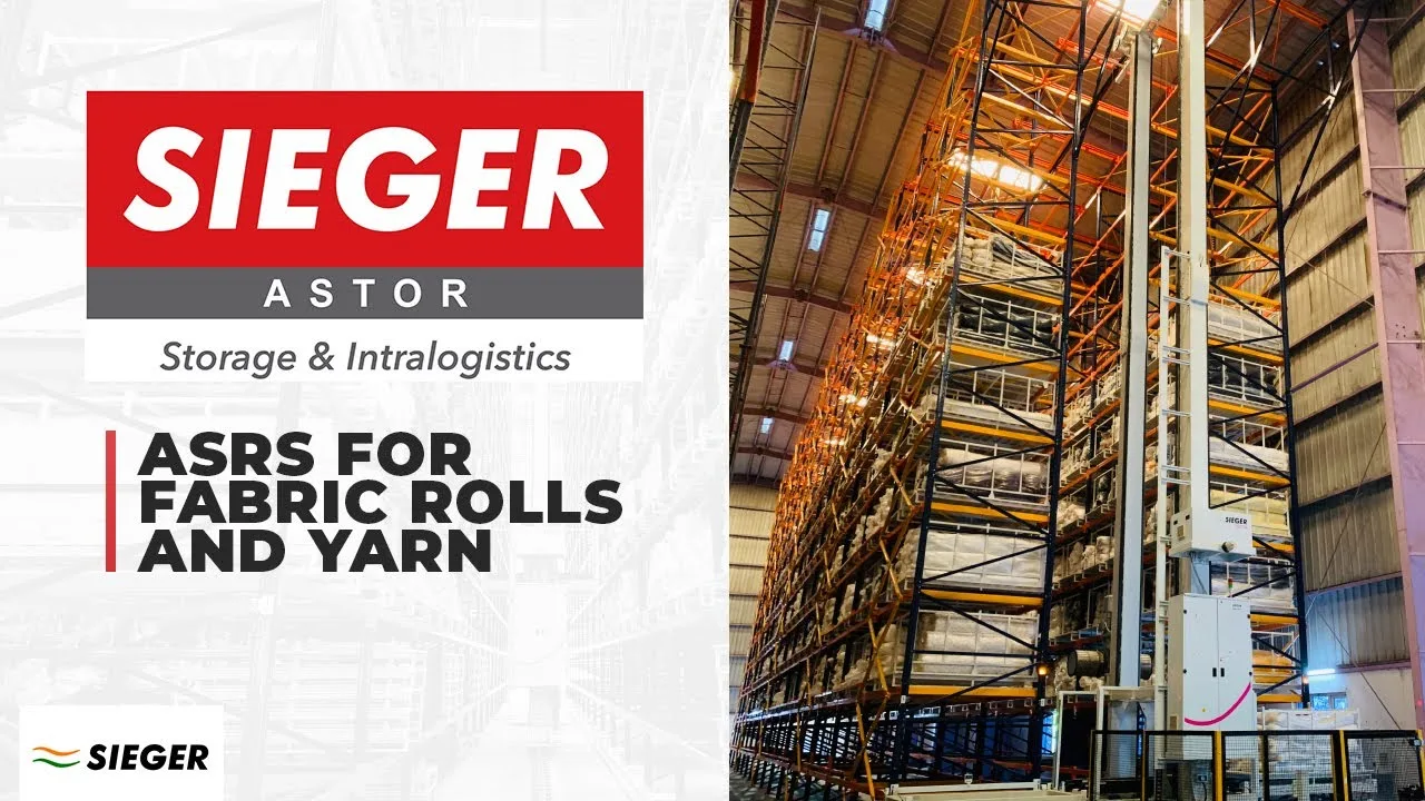 Sieger ASRS Automated Storage and Retrieval System - video thumbnail
