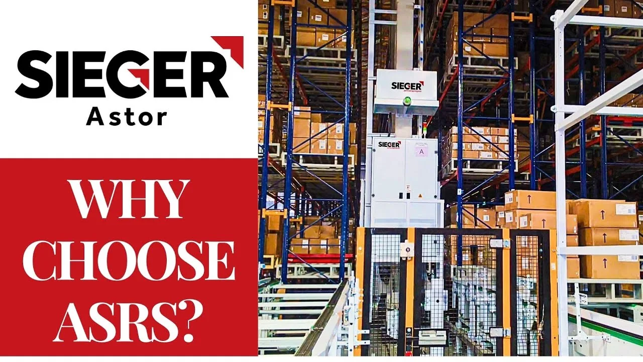 Sieger ASRS Automated Storage and Retrieval System - video thumbnail