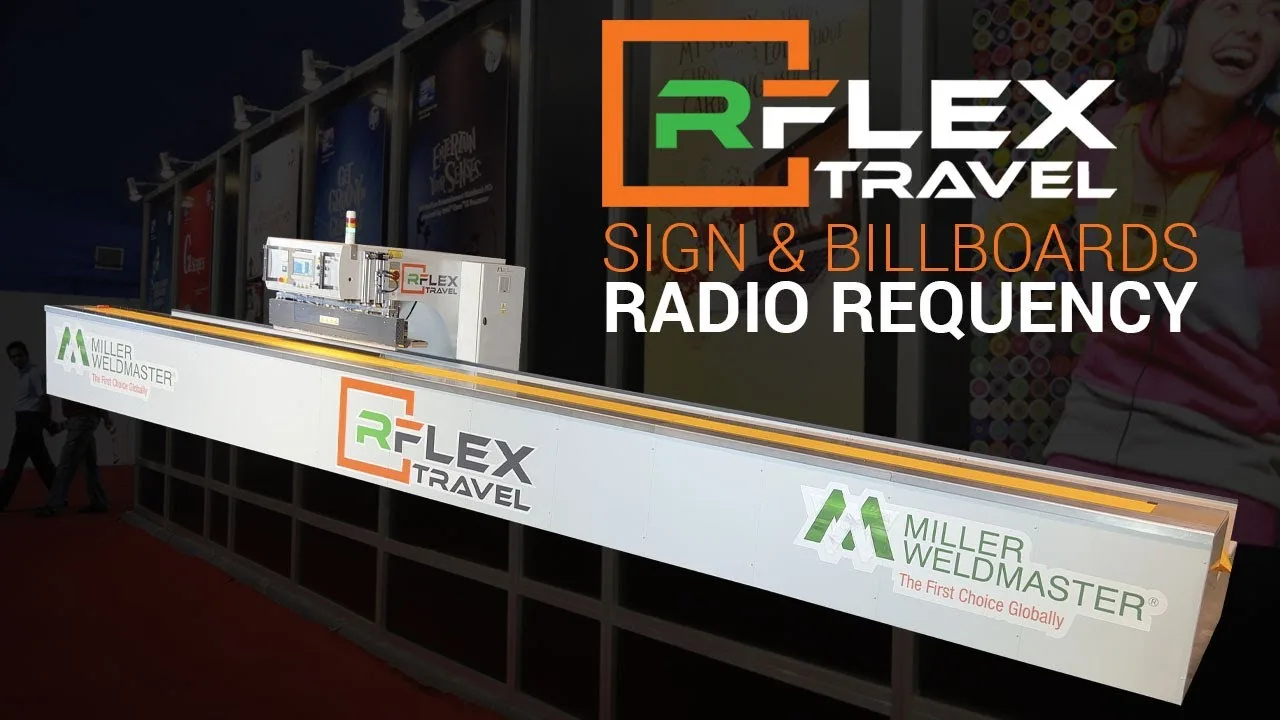 Miller Weldmaster RFlex Travel Large-Format RF Welding Machine - video thumbnail