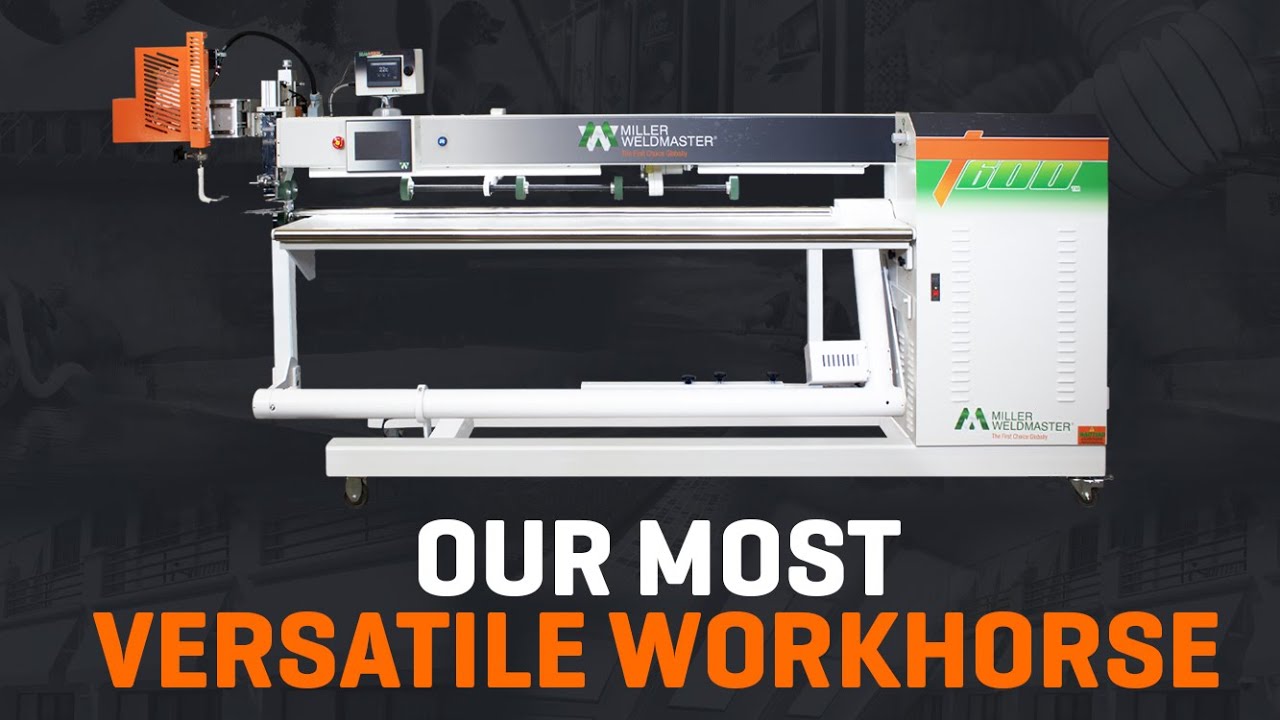Miller Weldmaster T600 Flex Wide-Throat Hot Air & Hot Wedge Welding Machine - video thumbnail