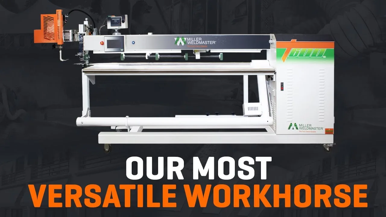 Miller Weldmaster T600 Flex Wide-Throat Hot Air & Hot Wedge Welding Machine - video thumbnail