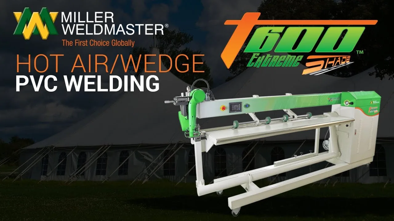 Miller Weldmaster T600 Flex Wide-Throat Hot Air & Hot Wedge Welding Machine - video thumbnail