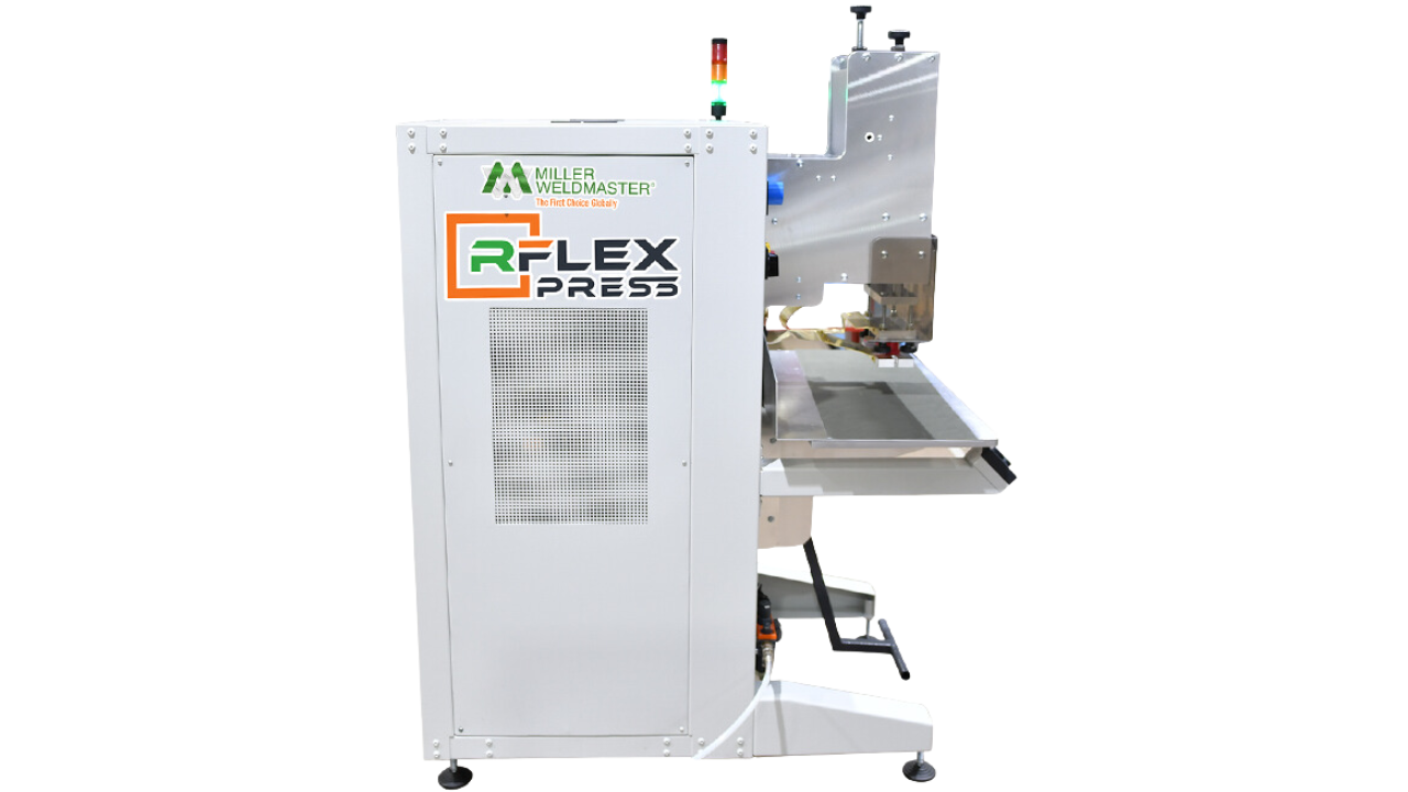 Miller Weldmaster RFlex Press Precision RF Welding Machine - MILLER WELDMASTER Thermoplastic Fabric Welding machine