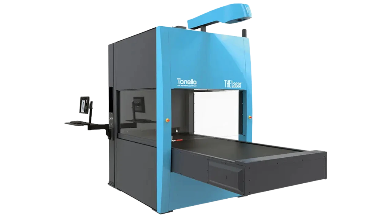 Tonello The Laser C Conveyor Garment Laser Machine - TONELLO machine supplied by Magnum India