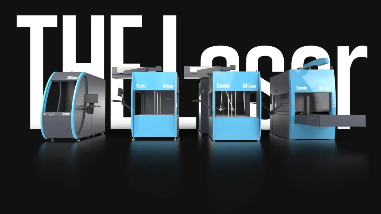 Tonello The Laser C Conveyor Garment Laser Machine - video thumbnail