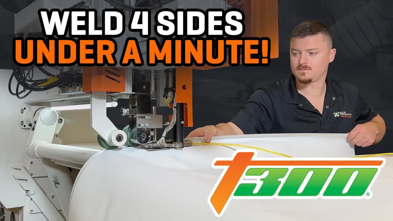 Miller Weldmaster T300 Flex Hot Air & Hot Wedge Welding Machine - video thumbnail