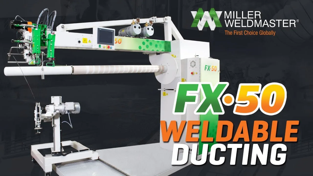 Miller Weldmaster FX50 Flexible Ducting Welding Machine - video thumbnail