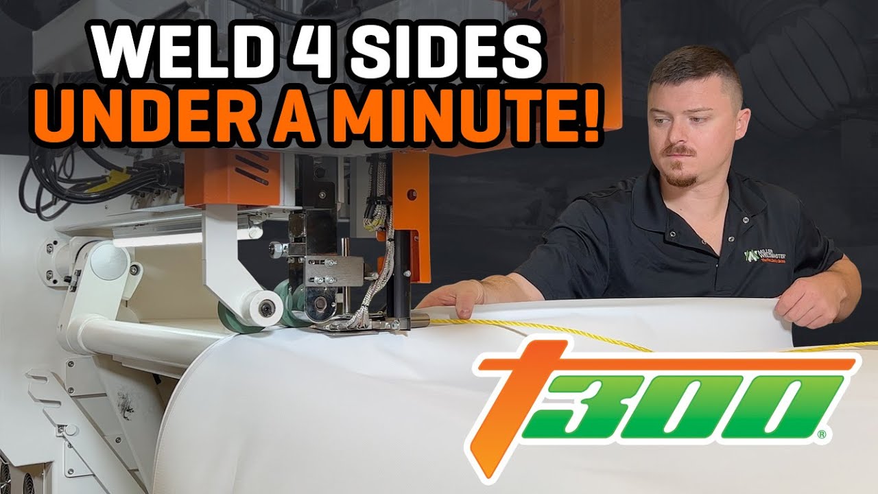Miller Weldmaster T300 Edge Banner & Sign Welding Machine - video thumbnail