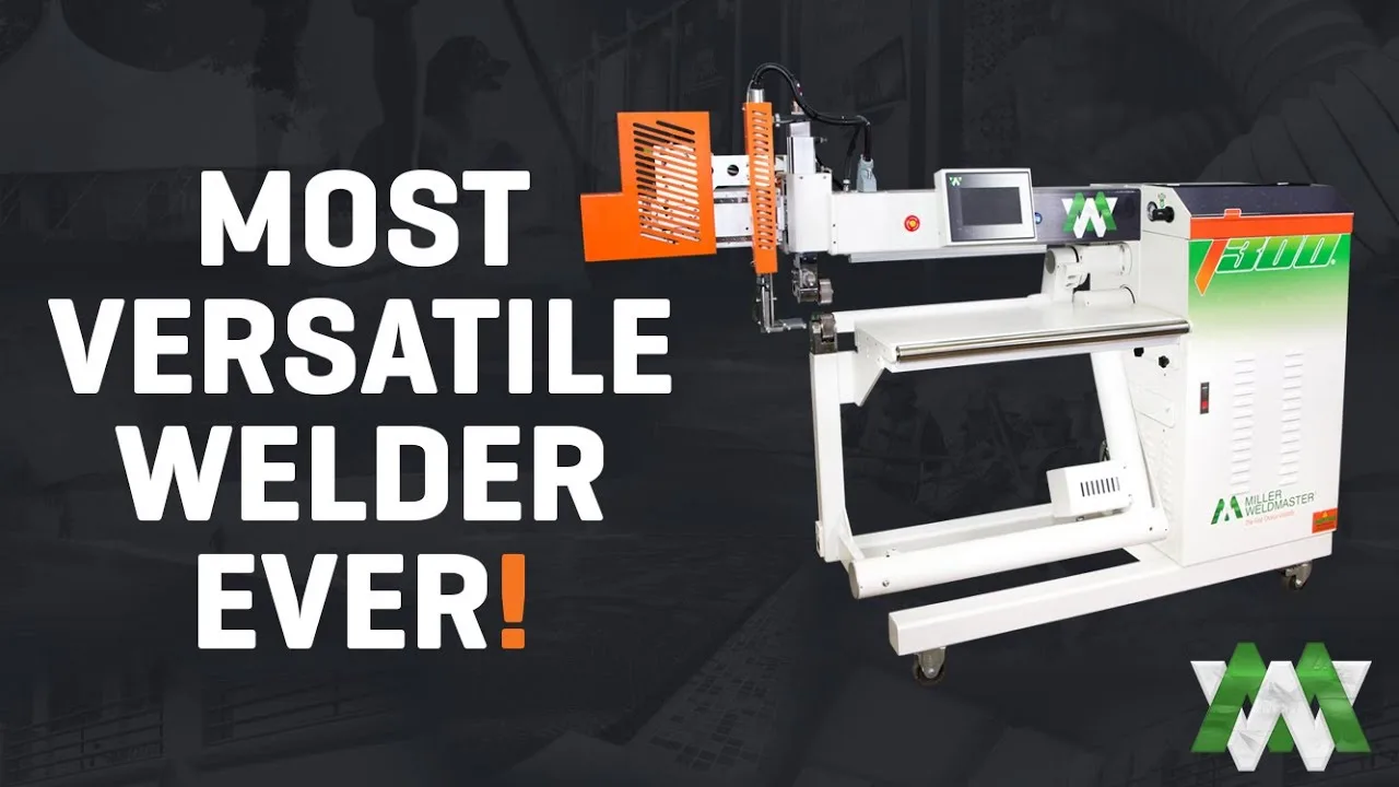 Miller Weldmaster T300 Edge Banner & Sign Welding Machine - video thumbnail