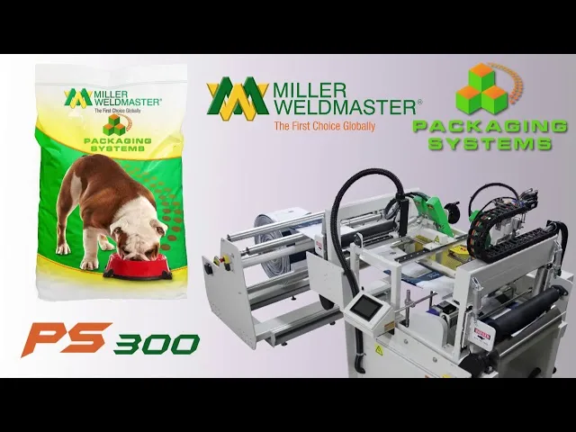 Miller Weldmaster PS300 Back-Seam Bag Sealing Machine - video thumbnail