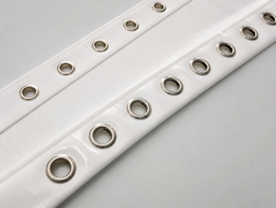 FEPATEX metal eyelets set into the edge of a banner fabric