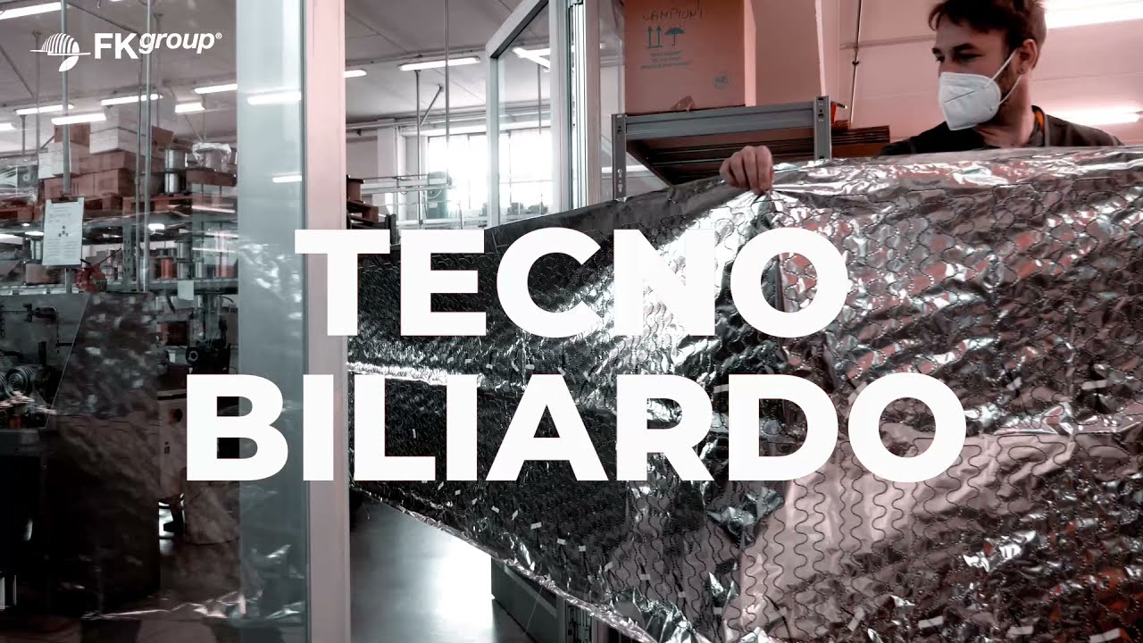 FK Group Tecno Biliardo composite cutting machine in operation