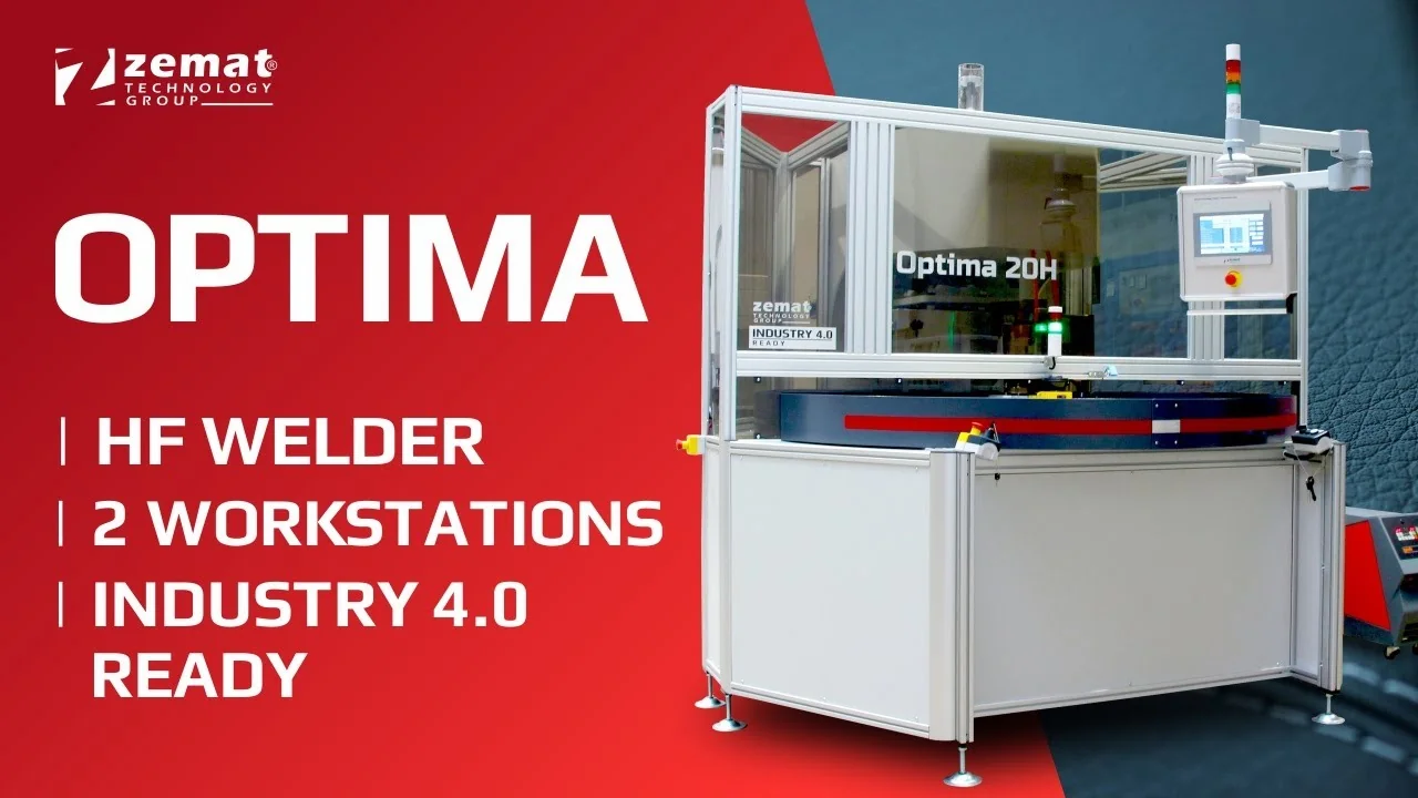 OPTIMA Rotary Turntable HF Welder — Zemat Technology Group