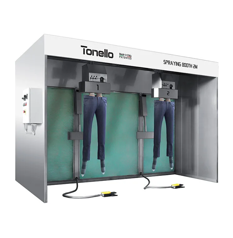 Tonello Spraying and Brushing Booth Garment Finishing Cabin - Magnum